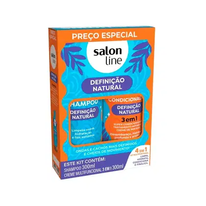 Imagem do produto KIT SHA+CREME MULTIF SALON LINE 300ML - DEFINIÇÃO NATURAL