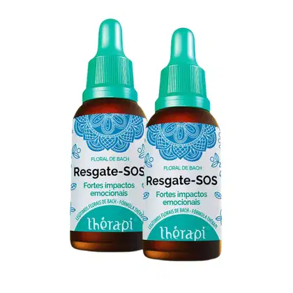 Imagem do produto Kit C2 Floral Resgate SOS Impactos Emocionais - Floral Thérapi