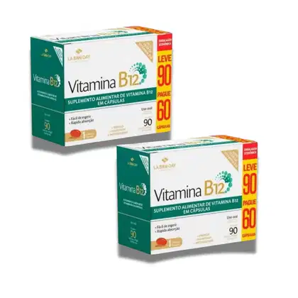 Imagem do produto Kit C2 Vitamina B12 Cápsulas P/Metabolismo C90 - La San Day
