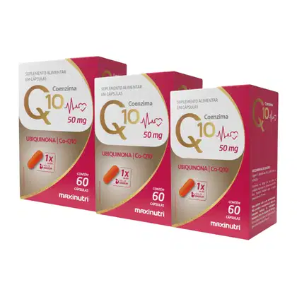 Imagem do produto Kit C3 Coenzima Q10 Suplemento Para Disposição 50mg - Maxinutri