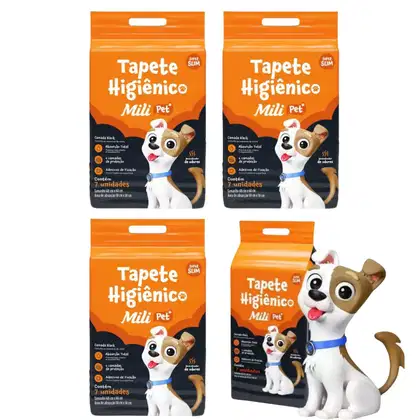 Imagem do produto Kit C4 Tapete Higiênico Pet C/ 7 unidades - Mili