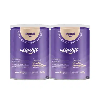 Imagem do produto Kit C2 Suplemento Lipelift 280g Frutas Vermelhas - Divinite