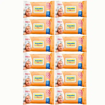Imagem do produto Kit C12 Lenço Umedecido Leve 100 Pague 90 - Anjinho