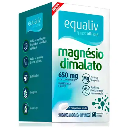 Imagem do produto Equaliv Magnesio Dimalato 650Mg C60