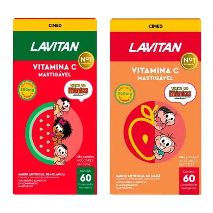Imagem do produto Kit Cimed Turma da Mônica Vitamina C Maçã & Melancia (2 Produtos)