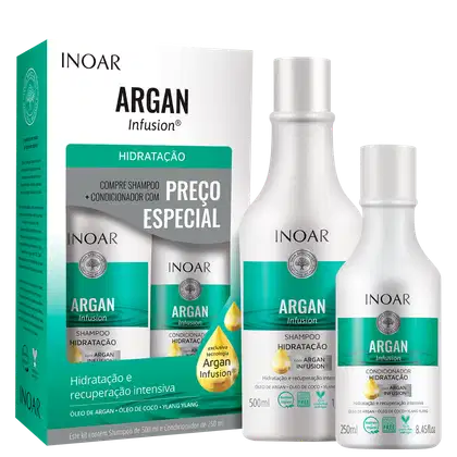 Imagem do produto Kit Inoar Argan Infusion Hidratação Duo (2 produtos)