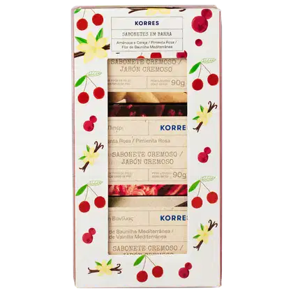Imagem do produto Kit Korres Sabonetes em Barra Trio (3 produtos)