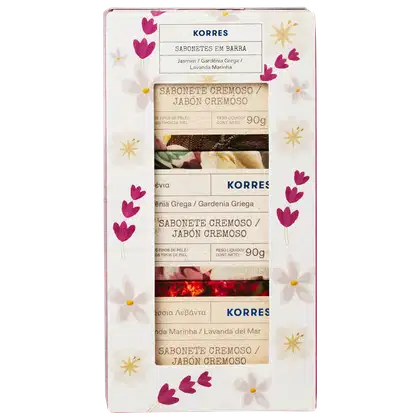 Imagem do produto Kit Korres Sabonetes em Barra Super (3 produtos)
