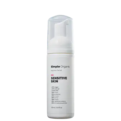Imagem do produto Simple Organic Sensitive Skin - Espuma de Limpeza Facial 150ml