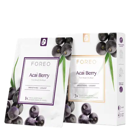Imagem do produto Kit FOREO Acai Berry Sheet Mask (3 Unidades)