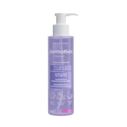 Imagem do produto Dermotivin Soft Pele Seca ou Sensibilizada - Sabonete Líquido Facial 300ml