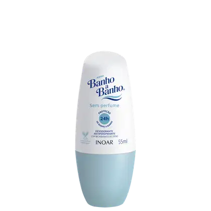Desodorante Roll-On Inoar Banho a Banho Sem Perfume de 55ml