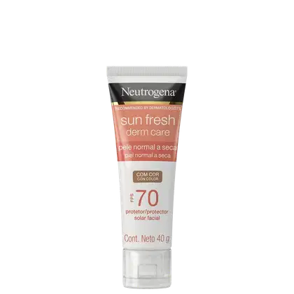 Imagem do produto Neutrogena Sun Fresh Derm Care com Cor FPS70 - Protetor Solar Facial 40g
