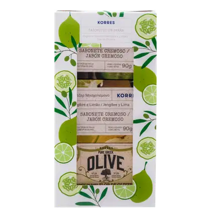 Imagem do produto Kit Korres Trio - Sabonete em Barra 3x90g