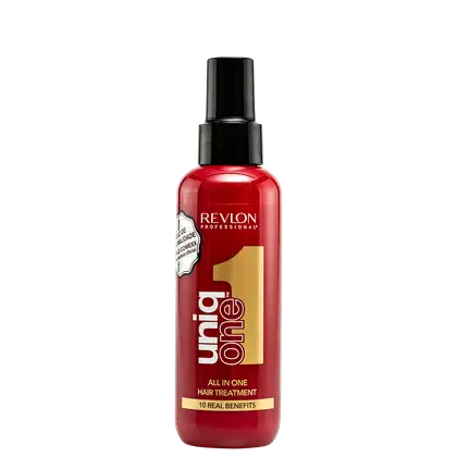 A imagem mostra o Leave-in Uniq One Revlon Professional.