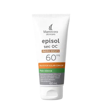 Imagem do produto Mantecorp Episol Sec Oc FPS 60 Médio Escuro - Protetor Solar Facial com Cor 60ml