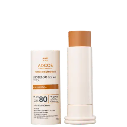 Imagem do produto Adcos Fotoproteção Diária Stick FPS 80 Pecan - Protetor Solar Facial com Cor 12g