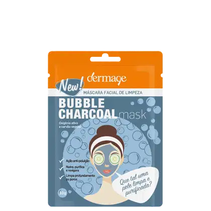 Imagem do produto Dermage Bubble Charcoal Mask - Máscara Facial 10g
