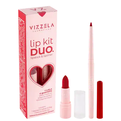 Imagem do produto Kit Vizzela Cosméticos Lip Kit Duo Guerreira (2 Produtos)