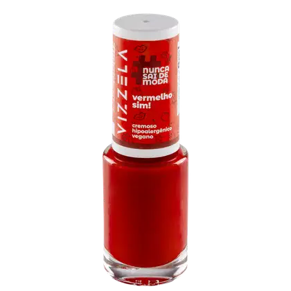 Imagem do produto Vizzela Cosméticos Nunca Sai de Moda Vermelho Sim! - Esmalte Cremoso 9ml
