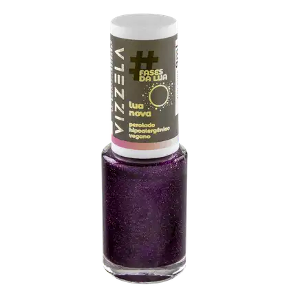 Imagem do produto Vizzela Cosméticos Fases da Lua Lua Nova - Esmalte Metálico 9ml