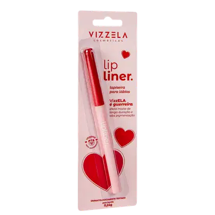Imagem do produto Vizzela Cosméticos Lip Liner Cor 04 Guerreira - Lapiseira Labial 0,24g