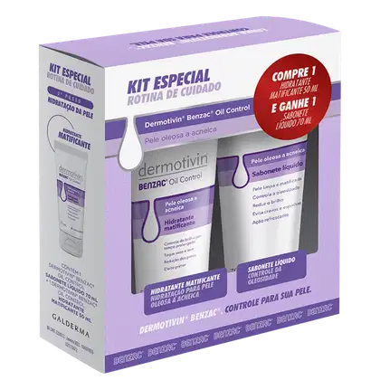 Imagem do produto Kit Dermotivin Benzac Limpeza e Hidratação (2 produtos)