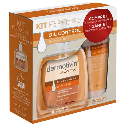 Imagem do produto Kit Dermotivin Oil Control Limpeza Facial (2 produtos)