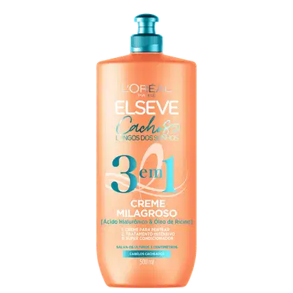 Imagem do produto Elseve L'Oréal Paris Cachos Longos dos Sonhos 3 em 1 - Creme de Tratamento 500ml