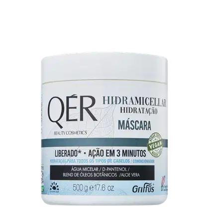 Imagem do produto Griffus QÉR Beauty Cosmetics Hidramicellar - Máscara Capilar 500g