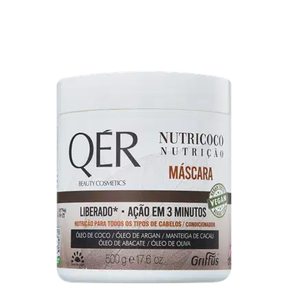 Imagem do produto Griffus QÉR Beauty Cosmectis Nutricoco - Máscara Capilar 500g