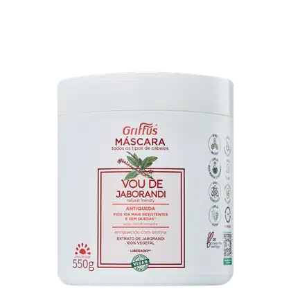 Imagem do produto Griffus Vou de Jaborandi - Máscara Capilar 550g