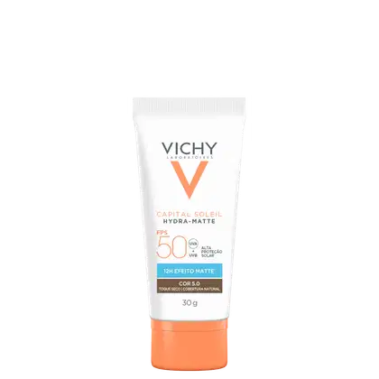 Imagem do produto Vichy Capital Soileil Hydra-Matte FPS50 5.0 - Protetor Solar Facial com Cor 30g