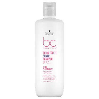 Imagem do produto Schwarzkopf Professional BC Bonacure Clean Performance Color Freeze Silver - Shampoo Matizador 1L