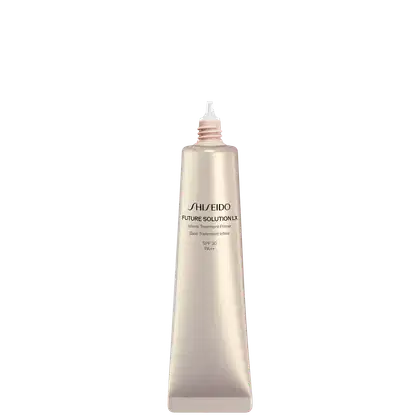Shiseido Future Solution LX Infinite Treatment Primer FPS 30, com embalagem dourada