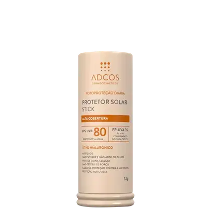 Imagem do produto Adcos Fotoproteção Diária Stick FPS80 Ivory - Protetor Solar Facial com Cor 17g