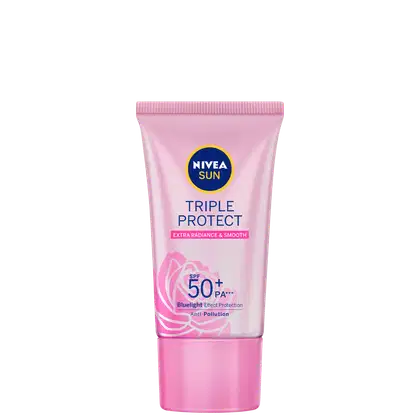 Imagem do produto NIVEA Sun Tripla Proteção Pele Radiante FPS 50 - Protetor Solar Facial 40ml