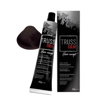 Imagem do produto Coloração Permanente Truss Color Castanho Claro 5.0 60g