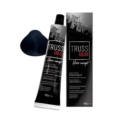 Imagem do produto Coloração Permanente Truss Color Preto 1.0 60g