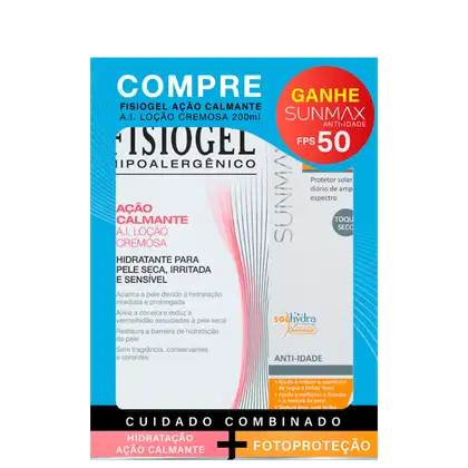 Imagem do produto Kit Fisiogel + Sunmax Medihealth Proteção & Hidratação (2 Produtos)