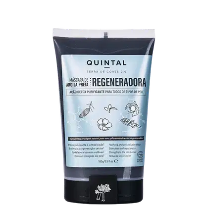 Imagem do produto Quintal Terra de Cores 2.0 Regeneradora - Máscara de Argila Preta 100g