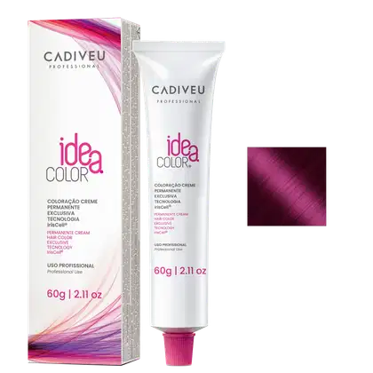 Imagem do produto Cadiveu Professional Idea Color 8.26 Marsala Louro Claro Violeta Avermelhado - Coloração Permanente 60g