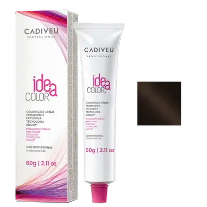 Imagem do produto Cadiveu Professional Idea Color 5.0 Castanho Claro - Coloração Permanente 60g
