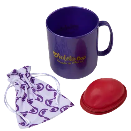 Imagem do produto Kit Violeta Cup Disco Menstrual Duo Vermelho (2 Produtos)