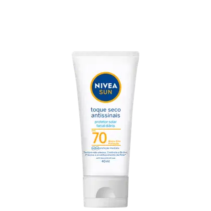 Imagem do produto NIVEA SUN Toque Seco Antissinais FPS 70 - Protetor Solar Facial 40ml
