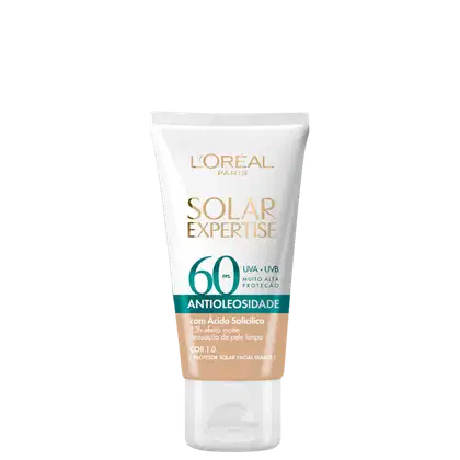 Imagem do produto L'Oréal Paris Solar Expertise Antioleosidade FPS 60 Cor 1.0 - Protetor Solar com Cor 40g