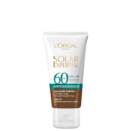 Imagem do produto L'Oréal Paris Solar Expertise Antioleosidade FPS 60 Cor 5.0 - Protetor Solar com Cor 40g