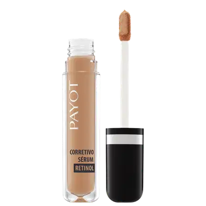A imagem mostra o Corretivo Líquido Sérum Retinol 40 da marca Payot.