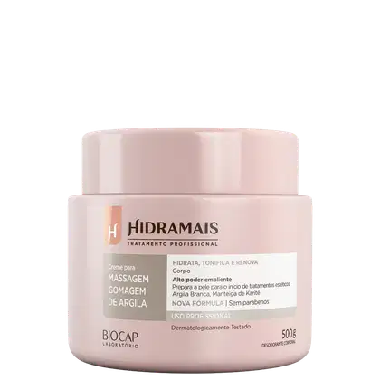 Imagem do produto Hidramais Gomagem de Argila Branca - Creme para Massagem 500g