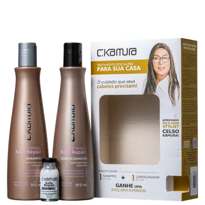 Imagem do produto Kit C.Kamura Therapy Safe Repair Reconstrução (3 Produtos)